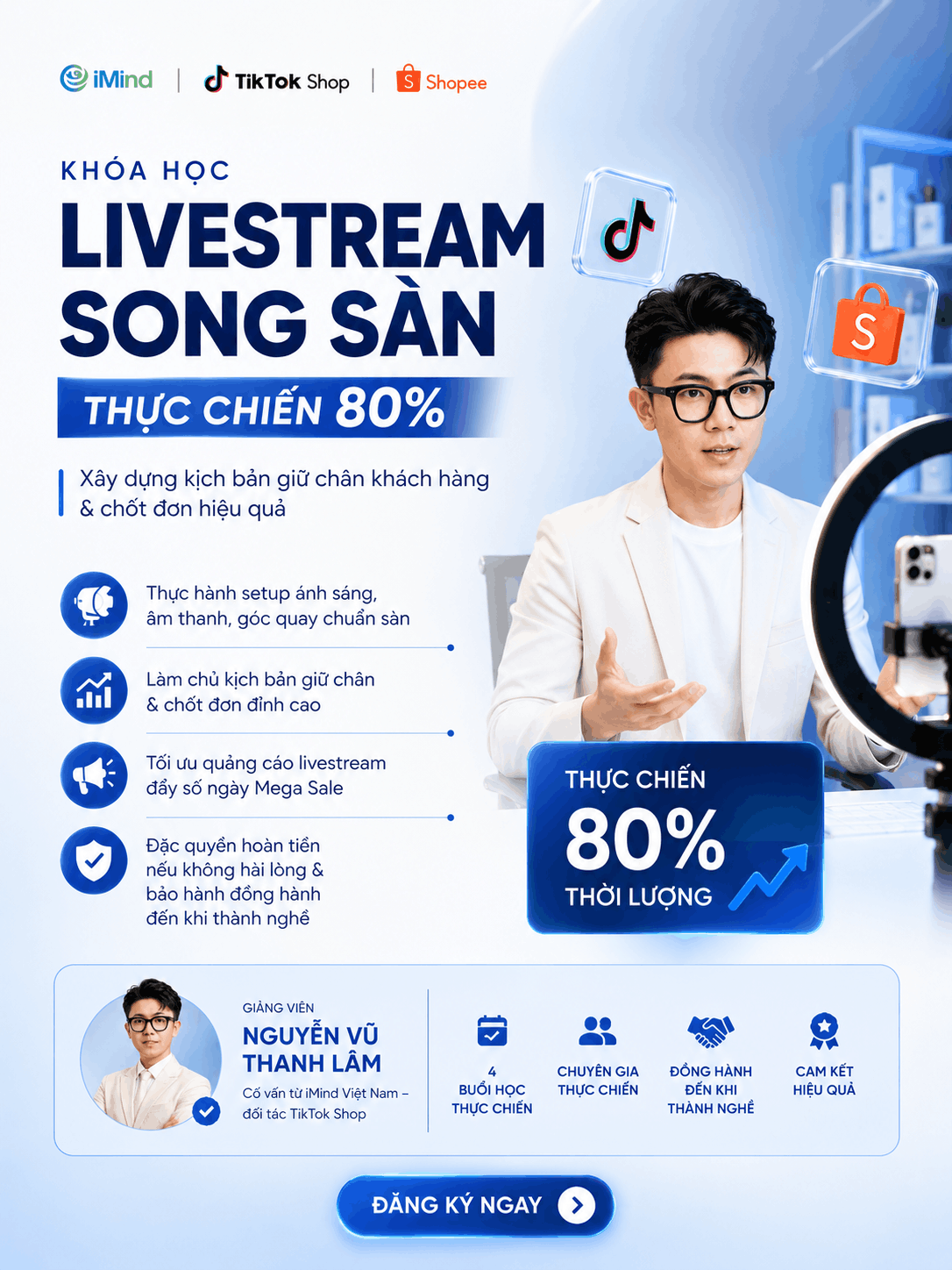lộ trình tạo lập kịch bản Livestream 4 bước