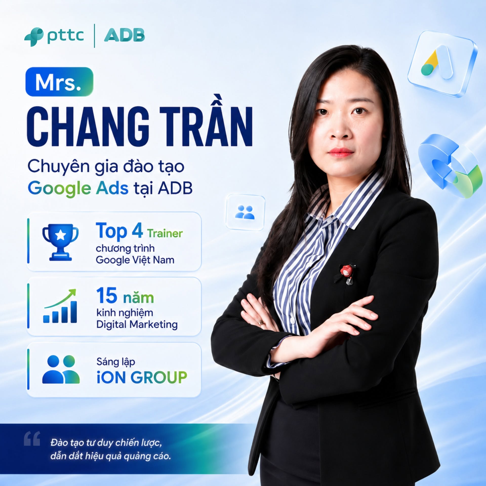 Chuyên gia Chang Trần tại khóa học google ads thực chiến 2026
